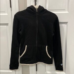 Kuhl Full Zip Hooded Alfpaca Fleece Jacket. Women’s small